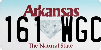 AR license plate 161WGC