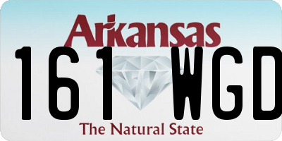 AR license plate 161WGD