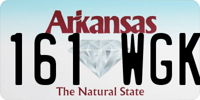 AR license plate 161WGK