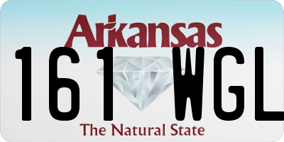 AR license plate 161WGL