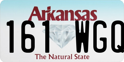 AR license plate 161WGQ