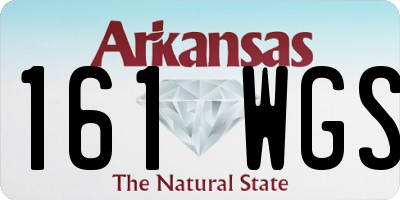 AR license plate 161WGS