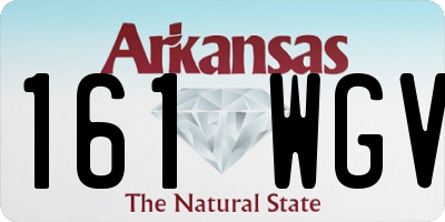 AR license plate 161WGV