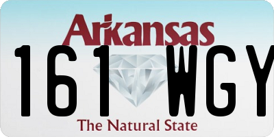 AR license plate 161WGY