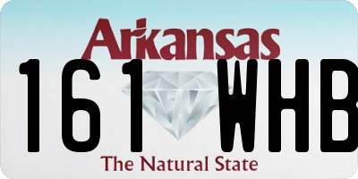 AR license plate 161WHB