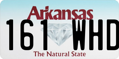 AR license plate 161WHD