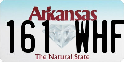 AR license plate 161WHF