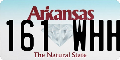 AR license plate 161WHH