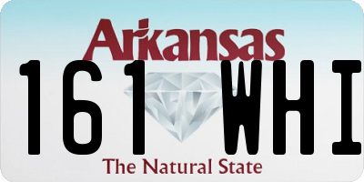 AR license plate 161WHI