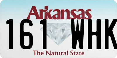 AR license plate 161WHK
