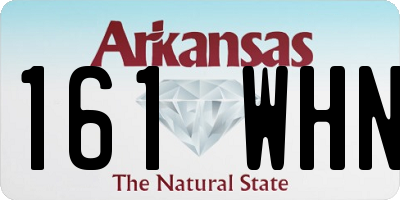 AR license plate 161WHN