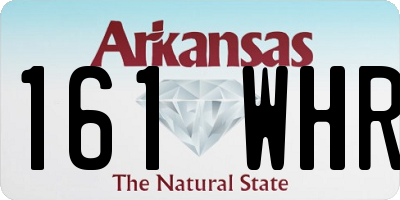 AR license plate 161WHR