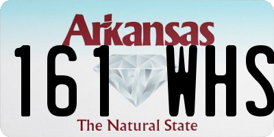 AR license plate 161WHS