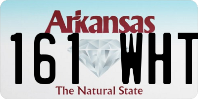 AR license plate 161WHT