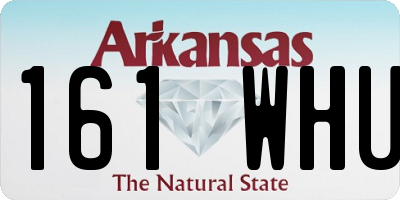 AR license plate 161WHU