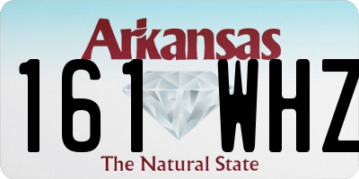 AR license plate 161WHZ