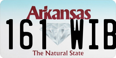 AR license plate 161WIB