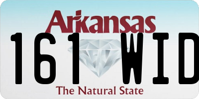 AR license plate 161WID