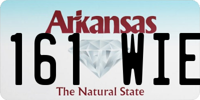 AR license plate 161WIE