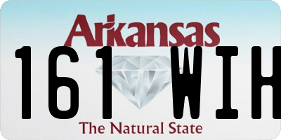 AR license plate 161WIH