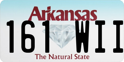AR license plate 161WII