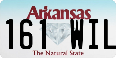 AR license plate 161WIL