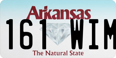 AR license plate 161WIM
