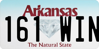 AR license plate 161WIN
