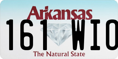 AR license plate 161WIO