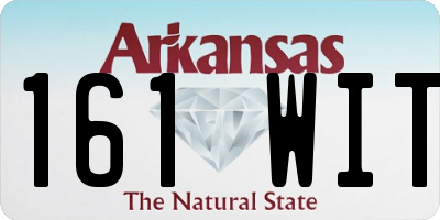 AR license plate 161WIT