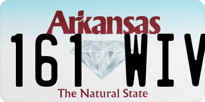 AR license plate 161WIV