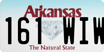 AR license plate 161WIW