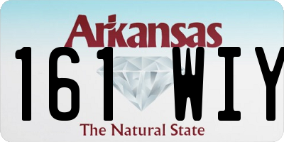 AR license plate 161WIY