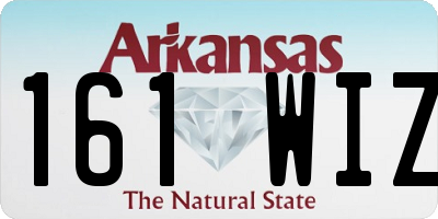 AR license plate 161WIZ