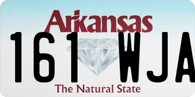 AR license plate 161WJA