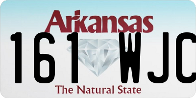 AR license plate 161WJC
