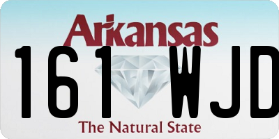 AR license plate 161WJD
