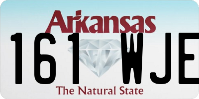 AR license plate 161WJE