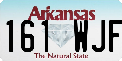AR license plate 161WJF