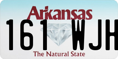 AR license plate 161WJH