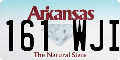 AR license plate 161WJI