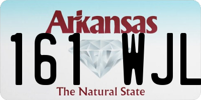 AR license plate 161WJL