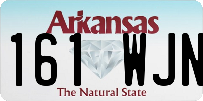 AR license plate 161WJN