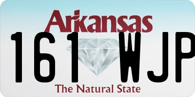 AR license plate 161WJP