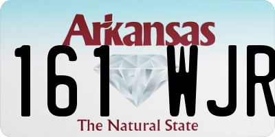 AR license plate 161WJR