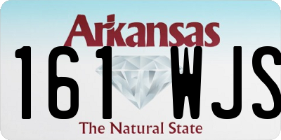 AR license plate 161WJS