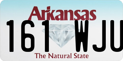 AR license plate 161WJU