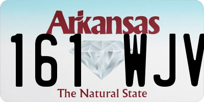 AR license plate 161WJV