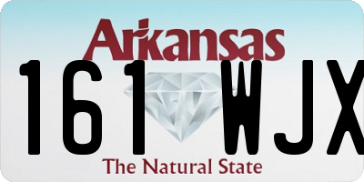 AR license plate 161WJX
