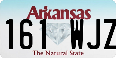 AR license plate 161WJZ